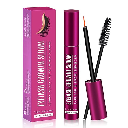 EYELASH Growth Serum for Longer Fuller Healthier Eyelashes and Brows Natural Formula 5ML (5ML, Count, 1)
