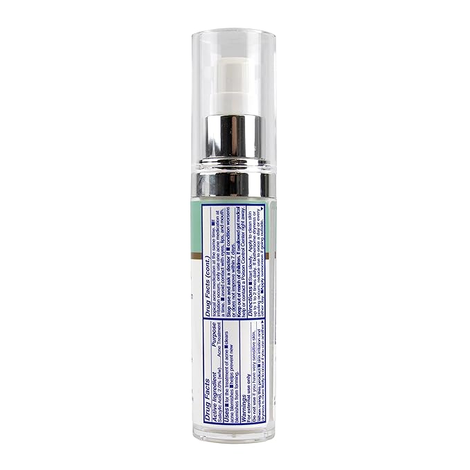 TriDerma Clear, Calm, Brighten Skin Serum with 2% Salicylic Acid and Niacinamide Reveals Smoother, Brighter, More Even Skin, Clears Acne Blemishes, Blackheads and Unclogs Pores, 1 oz