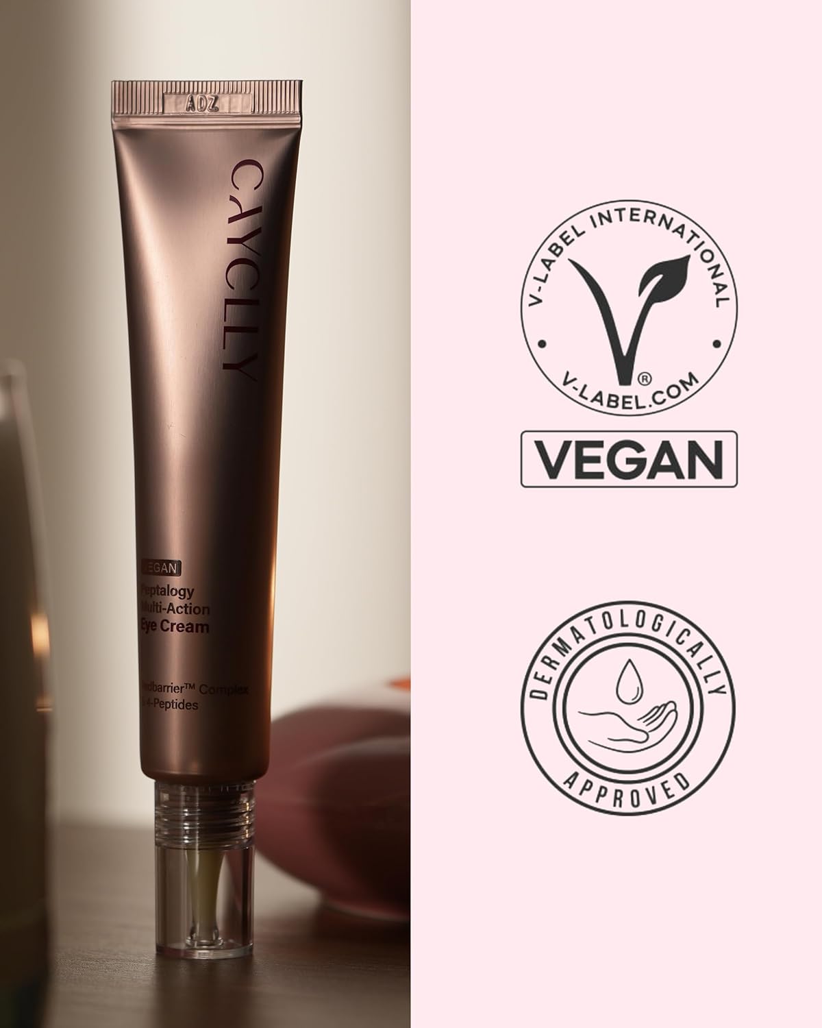 Peptalogy Multi-Action Eye Cream | Anti-Aging Eye Treatment for Puffiness & Wrinkles with Peptides, Tranexamic Acid & Niacinamide | Vegan Korean Skincare for Firming & Lifting, 1.01 fl.oz