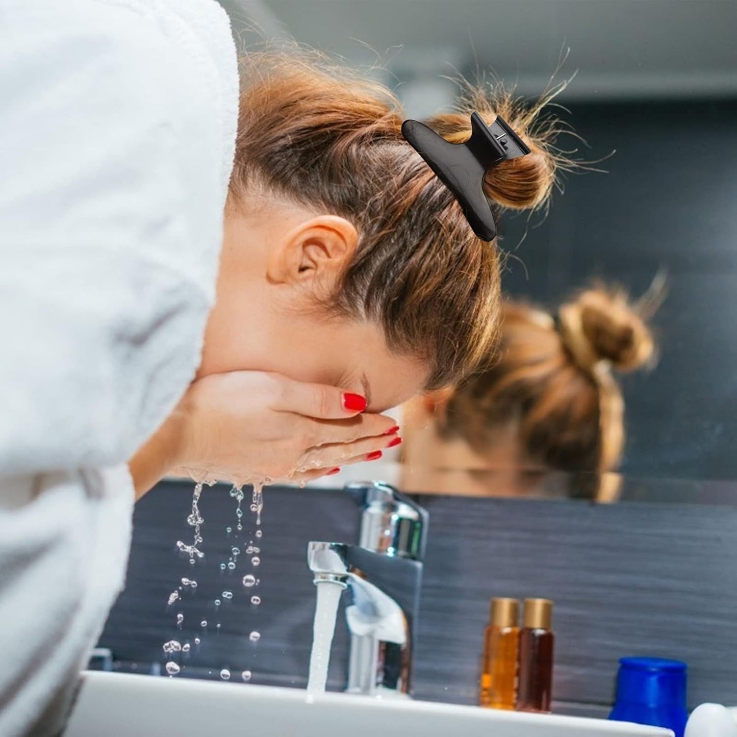 Ondder Butterfly Hair Claws and Pro Salon Clips for Styling, Sectioning, Cutting, Coloring - Hair Accessories for Women, Girls, Men