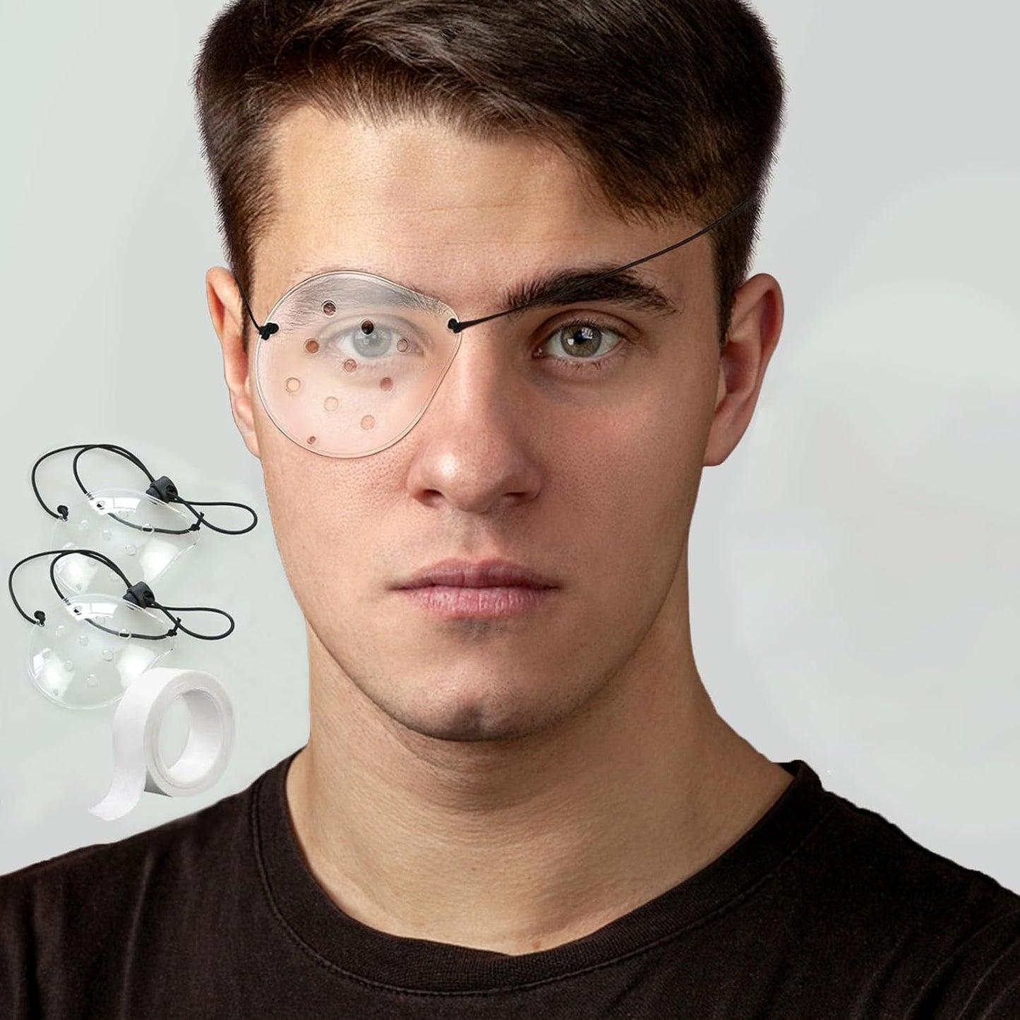 Eye Shield, 2 Pcs Plastic Eye Patch Eye Surgery Covering Breathable After Surgery Eye Protections for Patient Men Women, Eye Care Supplies for Eye Post-Operative Recovery