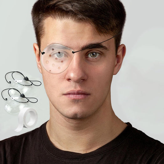 Eye Shield, 2 Pcs Plastic Eye Patch Eye Surgery Covering Breathable After Surgery Eye Protections for Patient Men Women, Eye Care Supplies for Eye Post-Operative Recovery