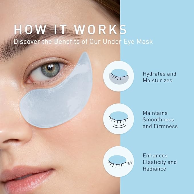 15% Niacinamide Serum With VC, B5, Hyaluronic Acid, Peptide 50ML - Under Eye Patches for Dark Circles, Reduce Wrinkles Puffy & Bags, Anti Aging Moisturizer Cream and Niacinamide Serum 30 Pairs