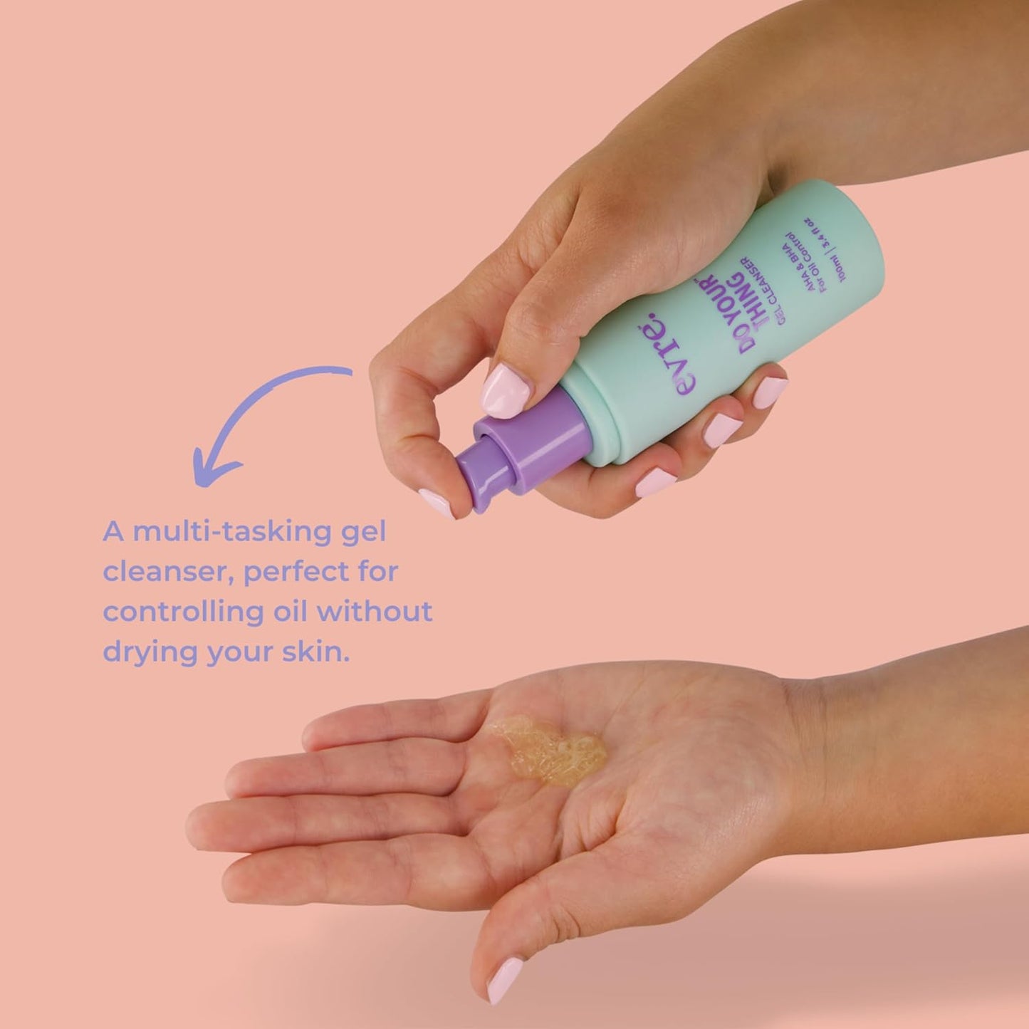 Evre Do Your Thing AHA & BHA Teen Gel Acne Face Wash, 3.4 FL Oz, Oil Control Face Cleanser with Niacinamide & Salicylic Acid, Blemish Control