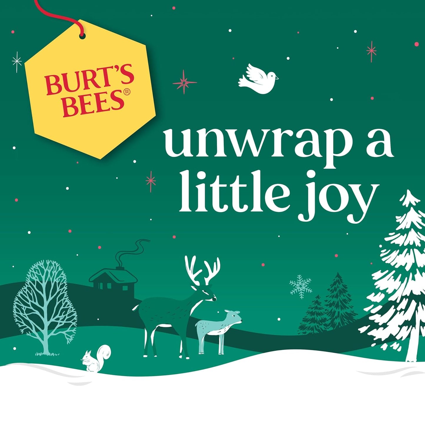 Burt’s Bees Christmas Gifts, Mask Bundle Stocking Stuffers Gift Set; Moisturizing Lip Mask, Ultra Conditioning Lip Balm, Refreshing Sheet Mask, Calming Sheet Mask; Festive Packaging; 1 Gift Set