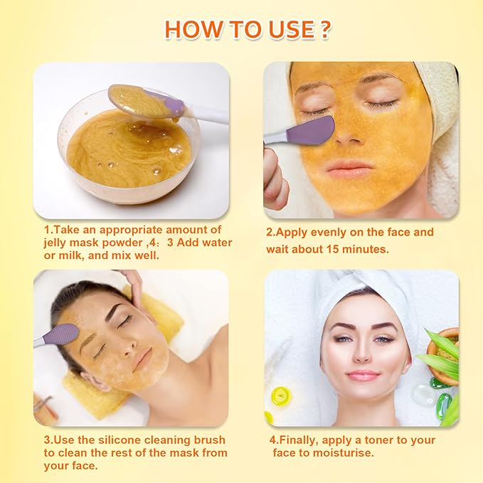 24k Gold Jelly Masks for Facials Rose Hydro Jelly Masks for Facials Professional