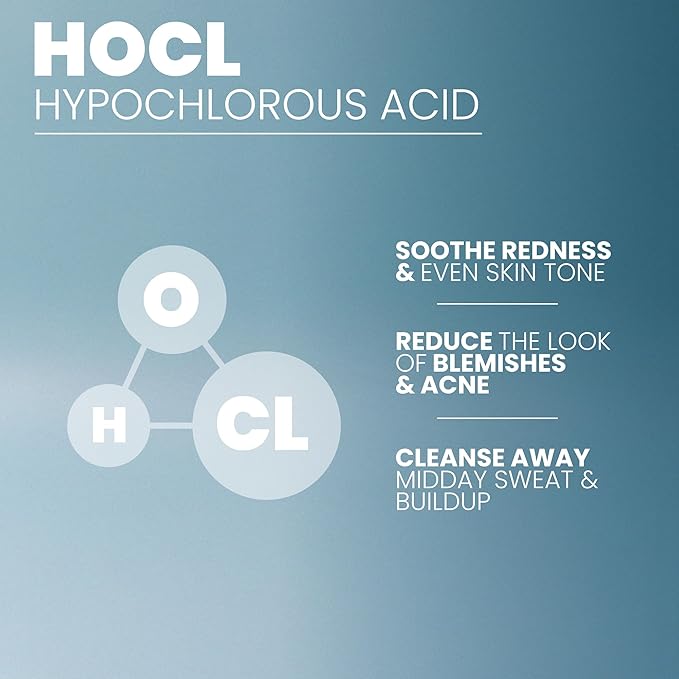Eva Naturals Hypochlorous Acid Face Spray | Refreshing Facial Cleanser Mist for Sensitive Skin | Post-Workout Skin Toning Spray | Non-Toxic Hydrating Acne Treatment