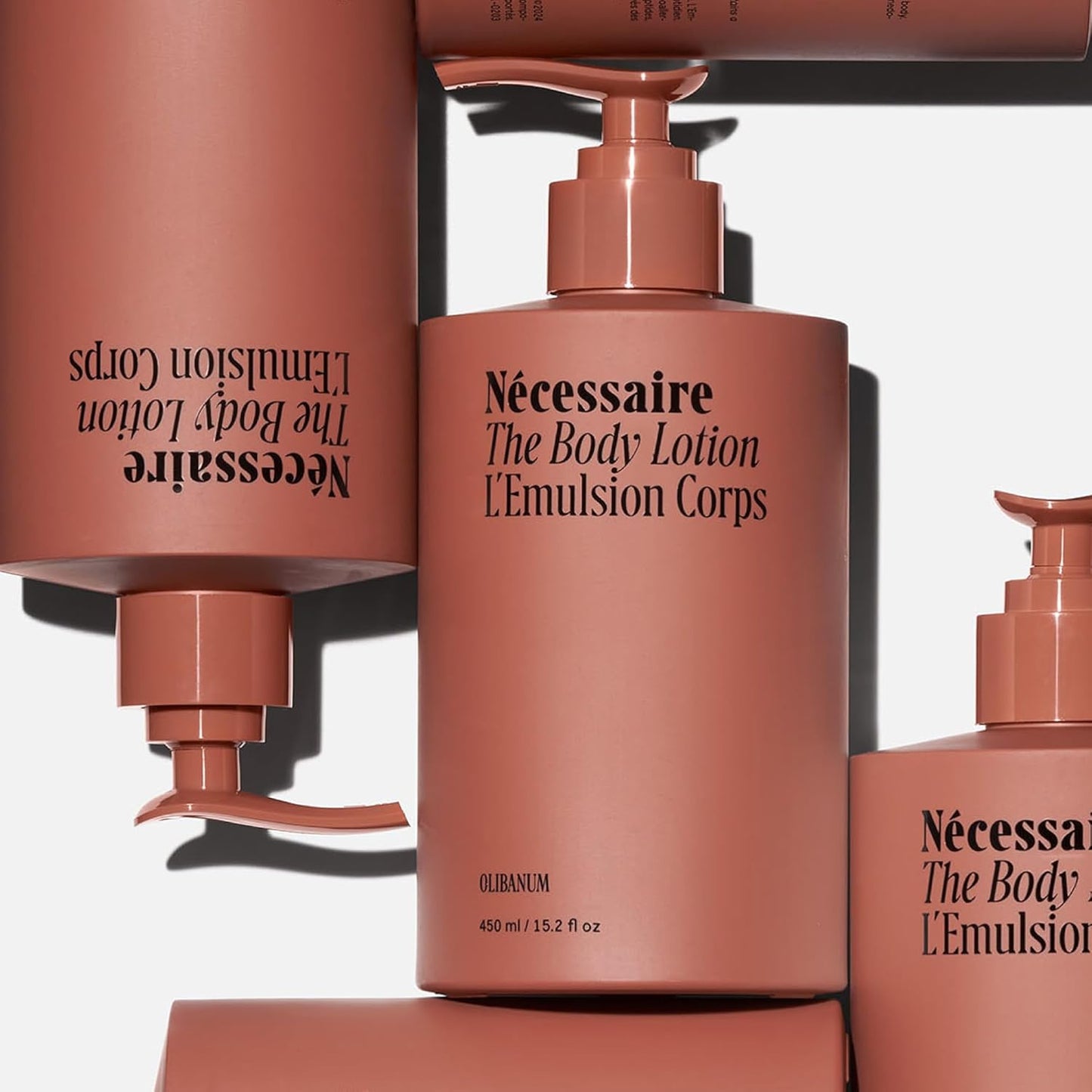 Nécessaire The Body Lotion with Pump – Olibanum Scented Body Moisturizer with Peptides, Niacinamide, Vitamins C/E & Omega 6/9 – Firming Daily Hydration – Dermatologist-Tested, Vegan – 15.2 oz