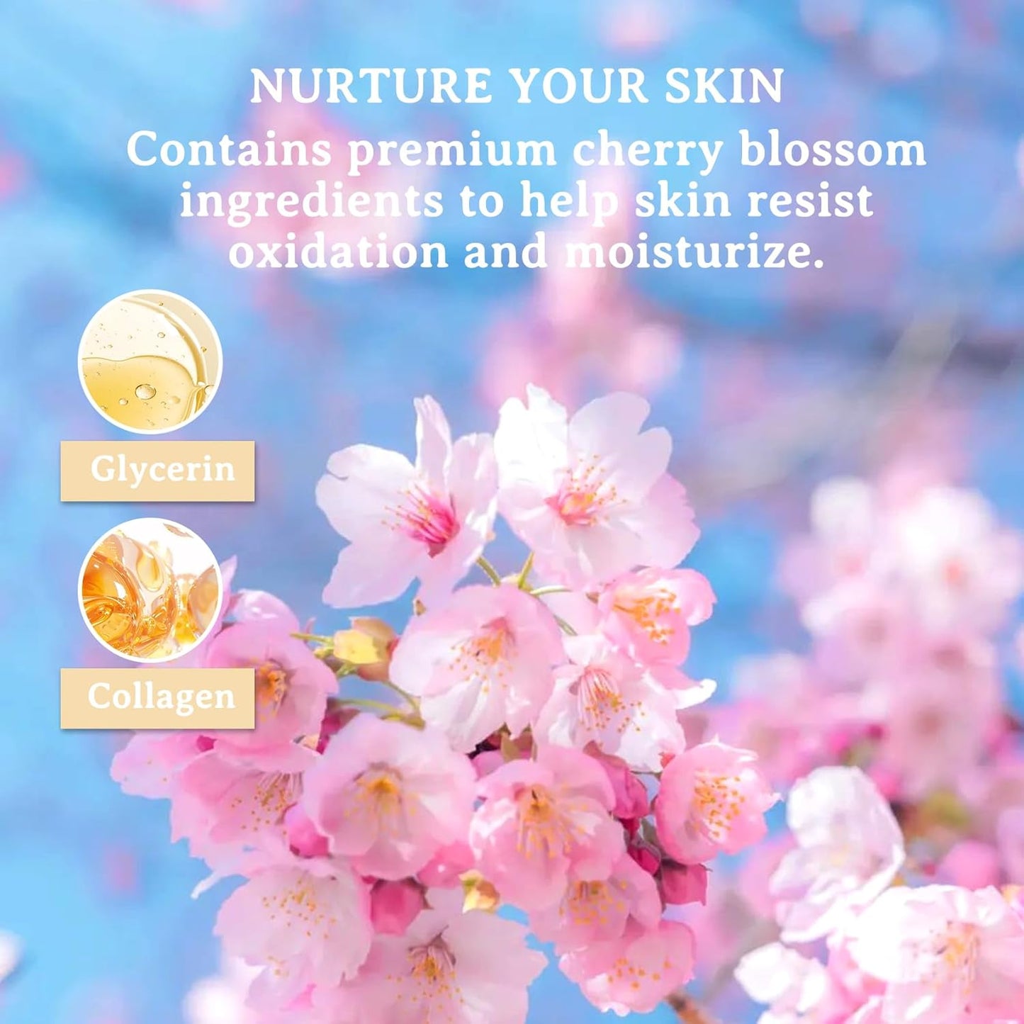 Sakura Skin Care Set,Moisturizing Skincare Kit with Face Cleanser,Facial Serum,Toner,Eye Cream,Face Cream and Hydrating Face Masks,Long-lasting Nourishing Skincare Set Facial Kit for Women（8pcs）