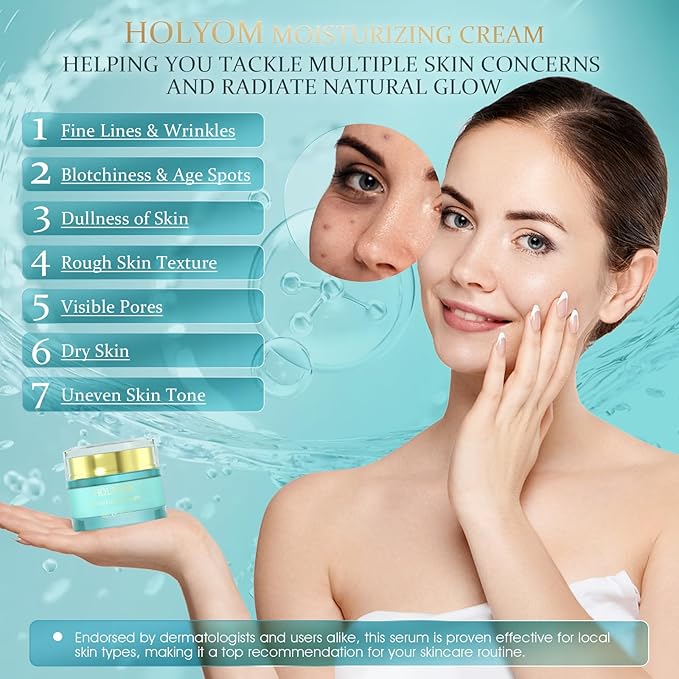 Anti-Aging Face Repair Night Cream - Hydrate Natural Formula for Wrinkles & Fine Lines Hydrating Moisturizing Daily Facial Moisturizing Cream Repair, 1.75 Fl Oz
