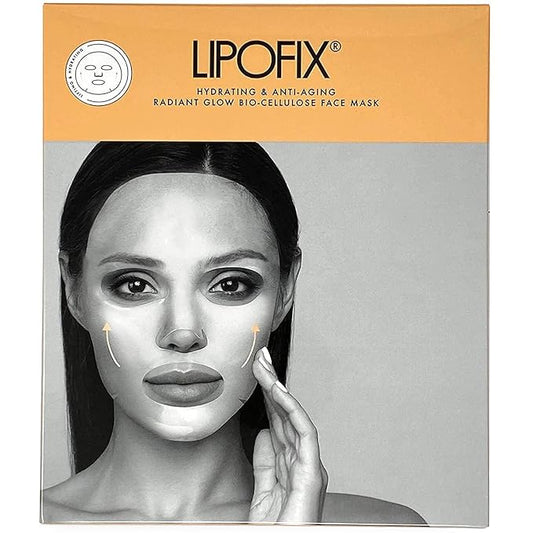 Anti Aging Lifting Hydrating Facial Bio Cellulose Face Mask Sheet For Fine Line Reducing And Skin Radiance. Made in Korea (6 MASKS)