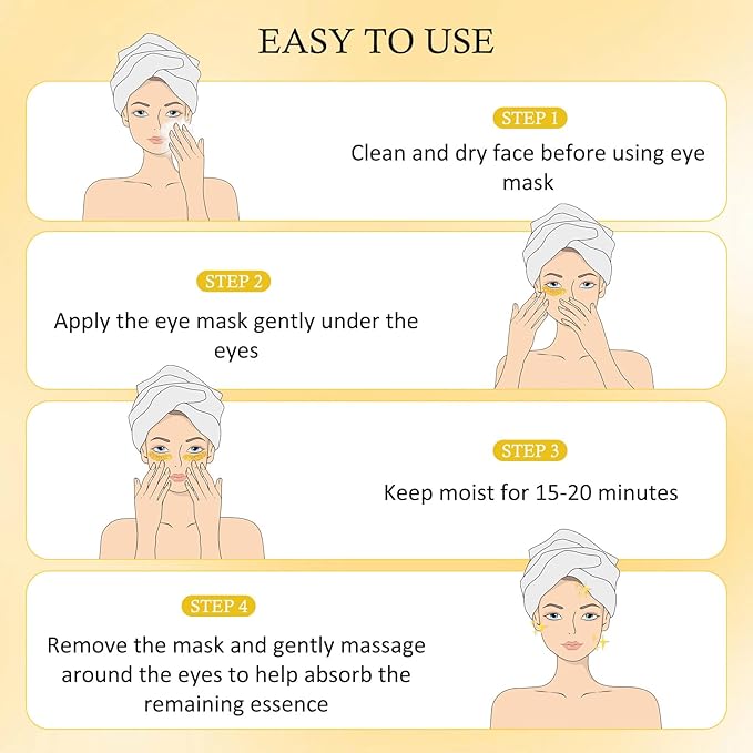 24 Pairs Under Eye Patches for Puffy Eyes and Dark Circles, Collagen Under Eye Mask Skin Care Products, Snail Mucin Eye Patches, Wrinkle Patches