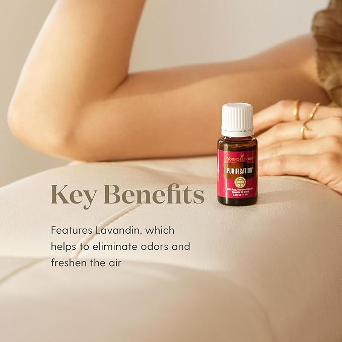 Young Living Purification Essential Oil Blend - 5ml | Pure and Refreshing Aroma | Cleansing Properties | Aromatic Diffuser | Vegan & Gluten-Free | Skincare-Friendly