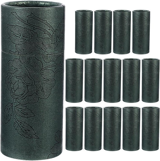 GLEAVI 15pcs Present Box Essential Oil Bottle Packaging Box with Lid Portable Storage Tube for Tea Leaf Incense Sticks Multipurpose Paper Container