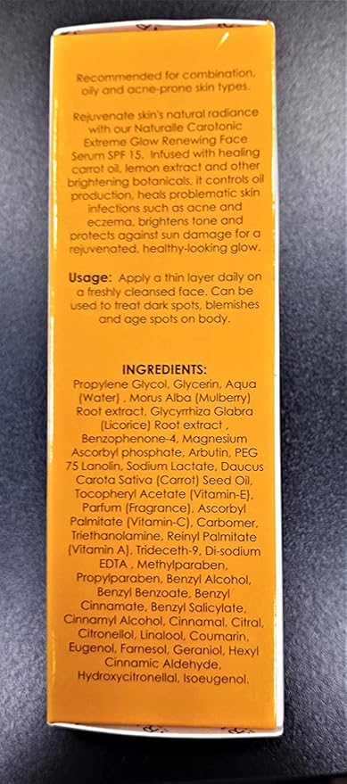 MAKARI Naturalle Carotonic Extreme Brightening 3-Piece Set - Glycerin Oil, Brightening Serum, and Glow Renewing Face Cream SPF15 | Fades Scars & Marks | For Oily & Sensitive Skin | Hydrates & Brighten