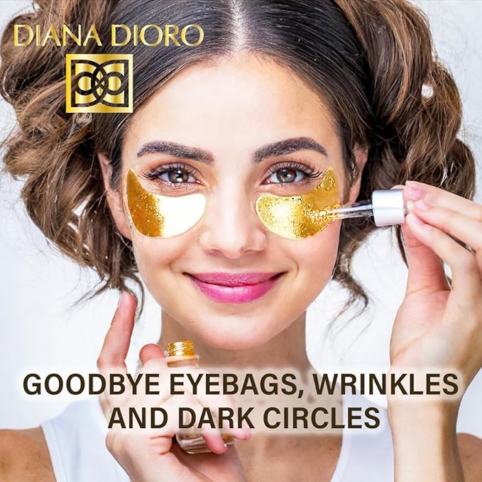 24K ULTIMATE Eye Care Set - Luxurious Anti-Aging Masks & Serum - Effective Under Eye Treatment for Puffiness, Dark Circles, Wrinkles