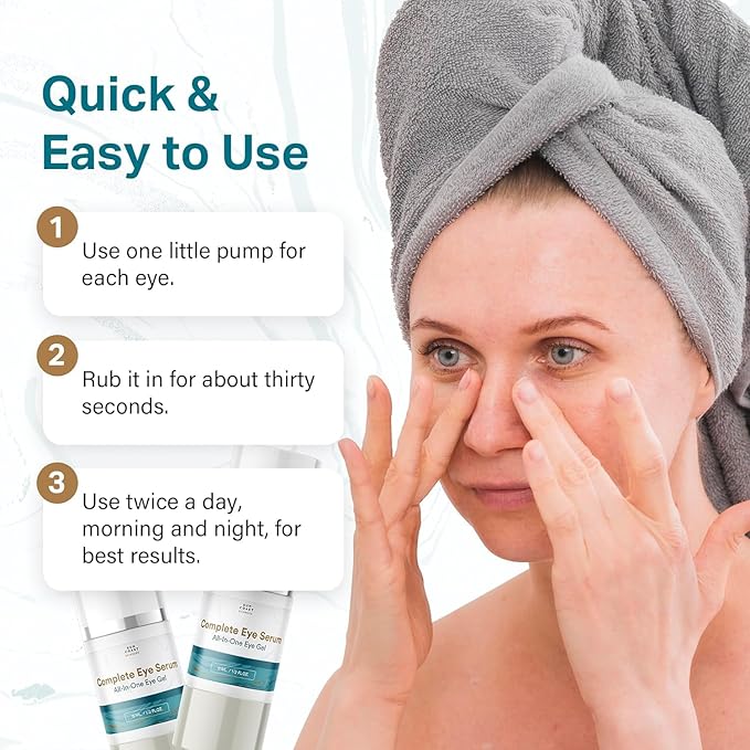 Sun Coast Sciences - Complete Eye Serum by Dr. Mark Rosenberg for Wrinkle Reduction, Dark Spot Fading, and Under-Eye Bags Treatment (Pack of 6)