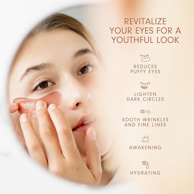 Dersie Eye Patches for Puffy Eyes and Dark Circles: Reduce Puffiness and Dark Circles - Brightening Caffeine Eye Patches with Hyaluronic Acid - Awakening and Hydrating (30 Pairs)