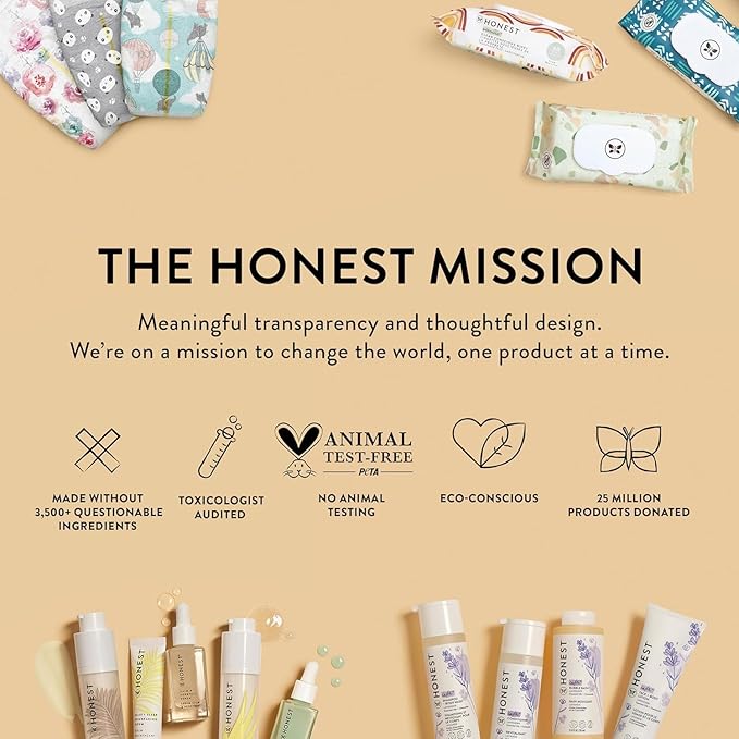 The Honest Company Hydrating Face + Body Lotion | Fast Absorbing, Naturally Derived, Hypoallergenic | Sweet Almond Nourish, 8.5 fl oz