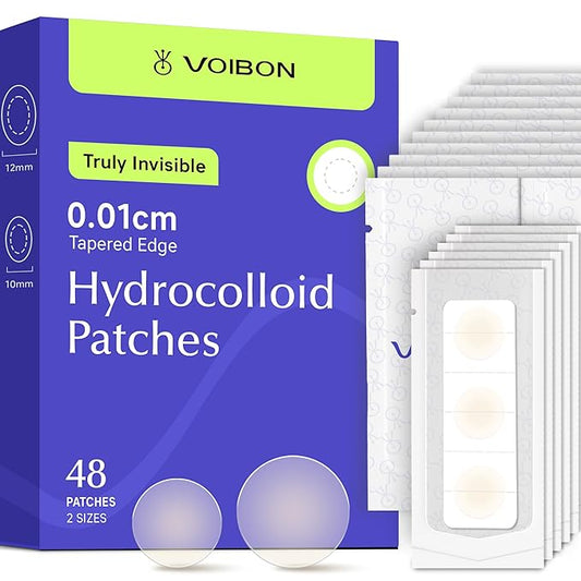 Pimple Patches For Face, Invisible Hydrocolloid Acne Patches Acne Treatment,Covering Zits & Blemishes in Skin and Face, Zit Patches with Salicylic Acid, FSA HSA Store Eligible Items 48 Count