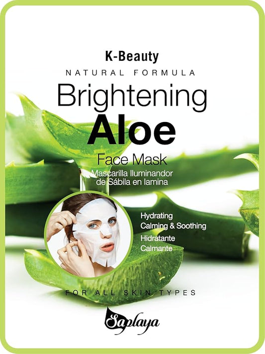 Face Masks 6 Pack Scented Facemask Sheets Skin Care Mask Single Scent K-Beauty Natural Formula
