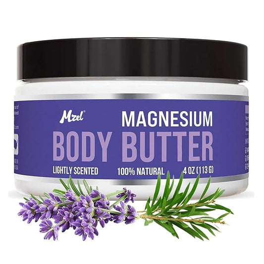 Body Lotion Butter for Women with Mango, Shea, Grapeseed, 100% Natural, Lightly Scented, 4 oz