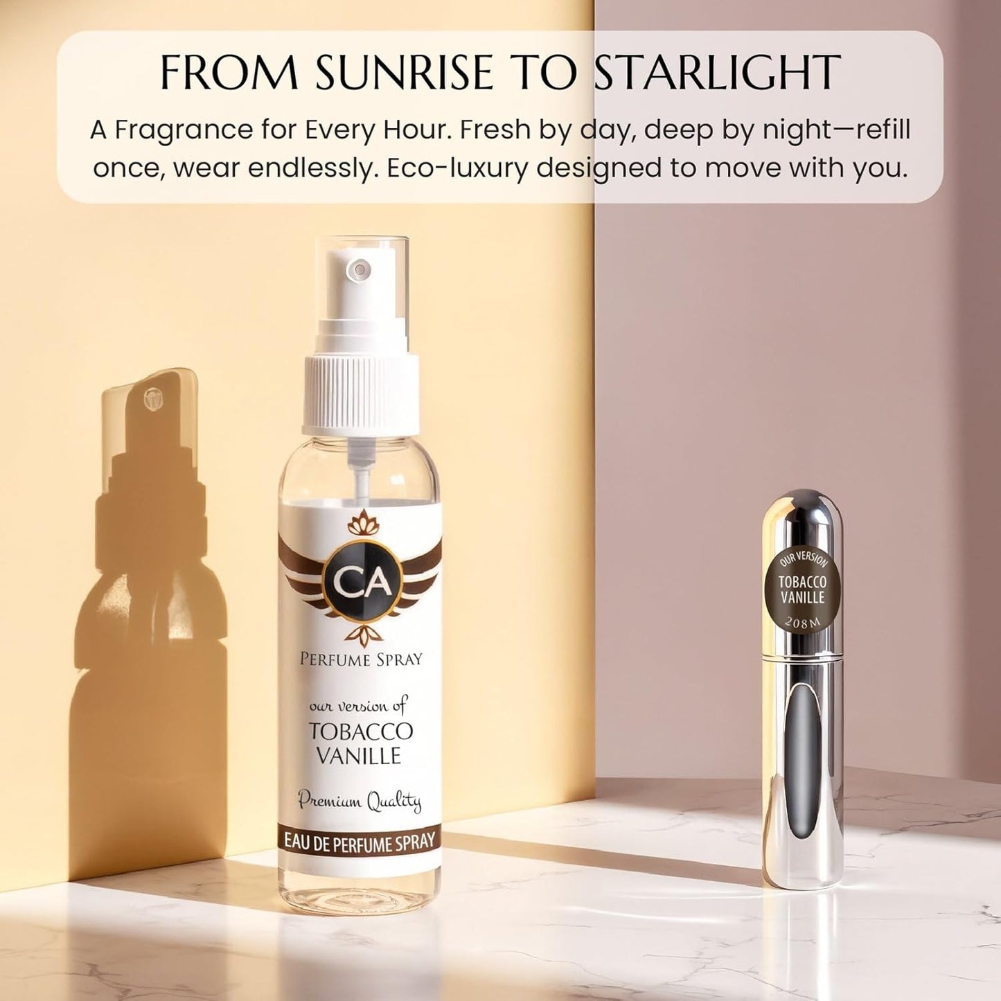 CA Perfume Eco Refill Impression of Star Musk For Women & Men Eau de Parfum Spray Atomizer Bottle 2 Fl Oz/60ml-X1