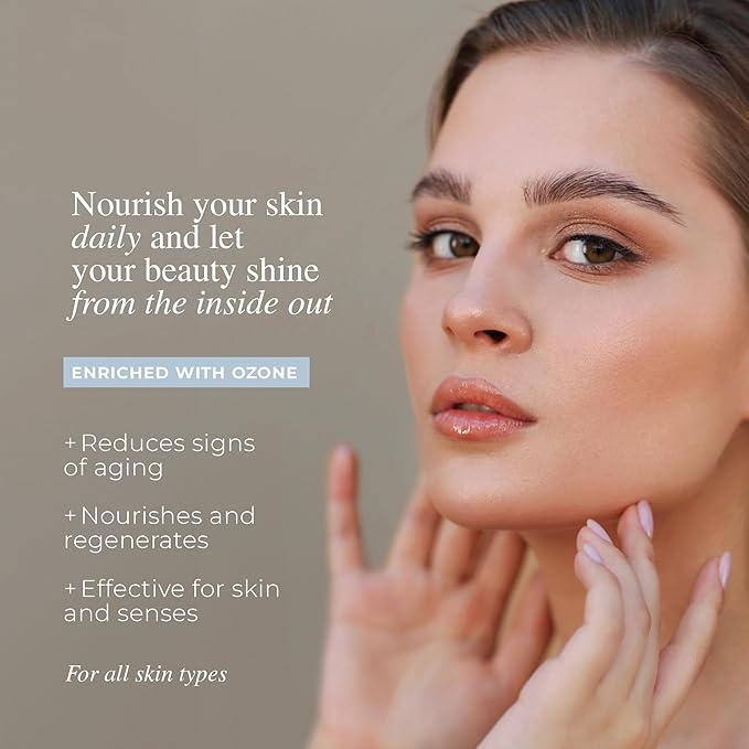 Skin Serum - Multifunctional Skin Care - Revitalization, Nourishment and Hydration - Active Ozone Therapy - High-Performance Natural Treatment - All Skin Types - 1.01 Fl Oz