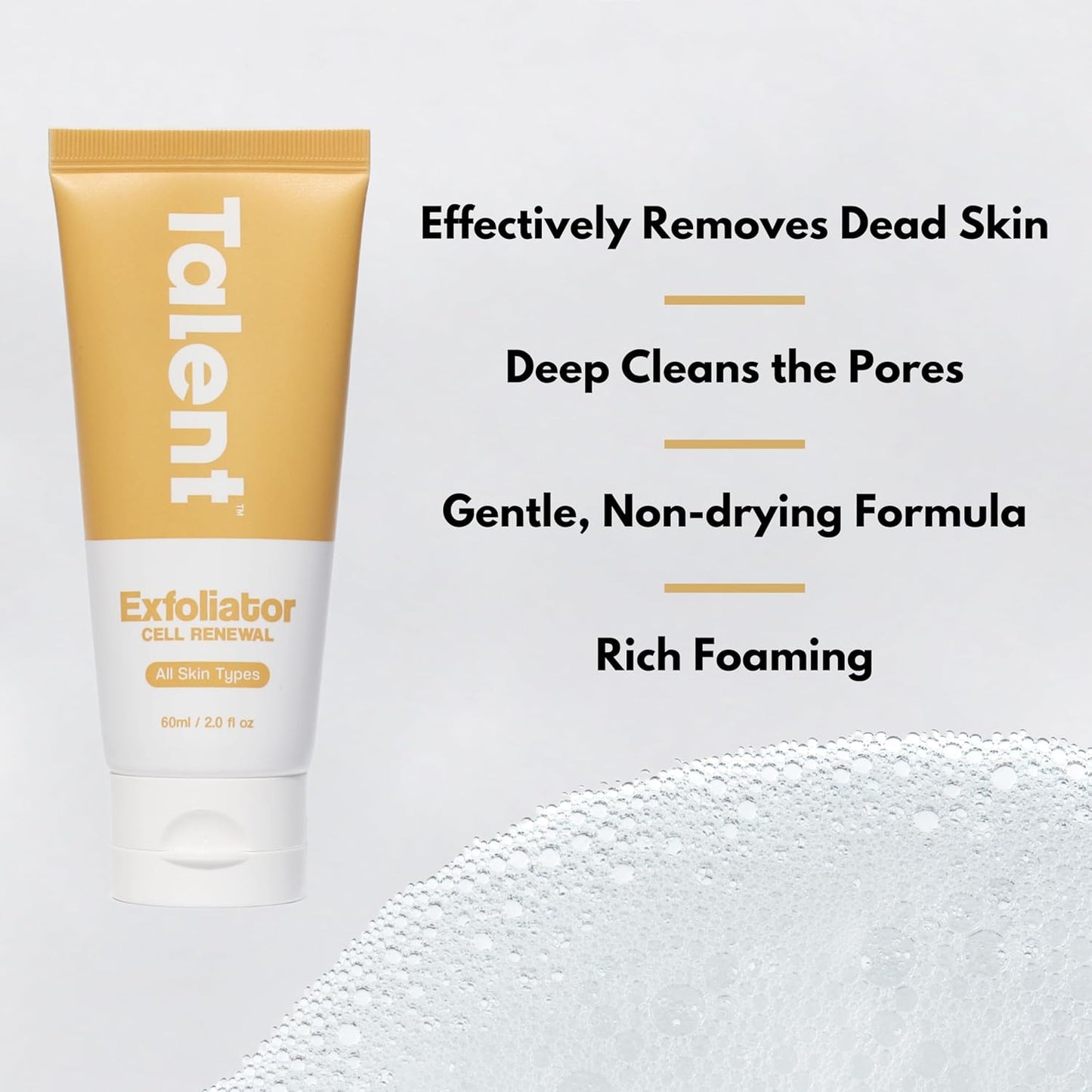 Talent Complete Skincare Set for Men – 90 Day Supply, Korean Skincare, EWG Verified, Fragrance-Free Cleanser, Exfoliator, Serum & Moisturizer, Full Routine Kit