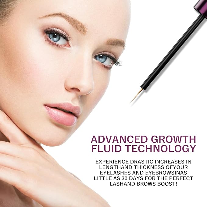 EYELASH Growth Serum for Longer Fuller Healthier Eyelashes and Brows Natural Formula 5ML (5ML, Count, 1)