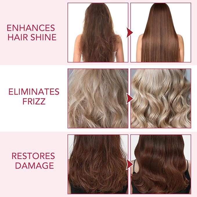 Hair Treatment Serum, 40 Pcs Hair Vitamin Serum Capsule, Restores Dry Frizzy Hair, Hair Oil Capsules Rich in Vitamin A C E B5, with Moroccan/Macadamia/Avocado Oil for Hair Repair(Box-Packed)
