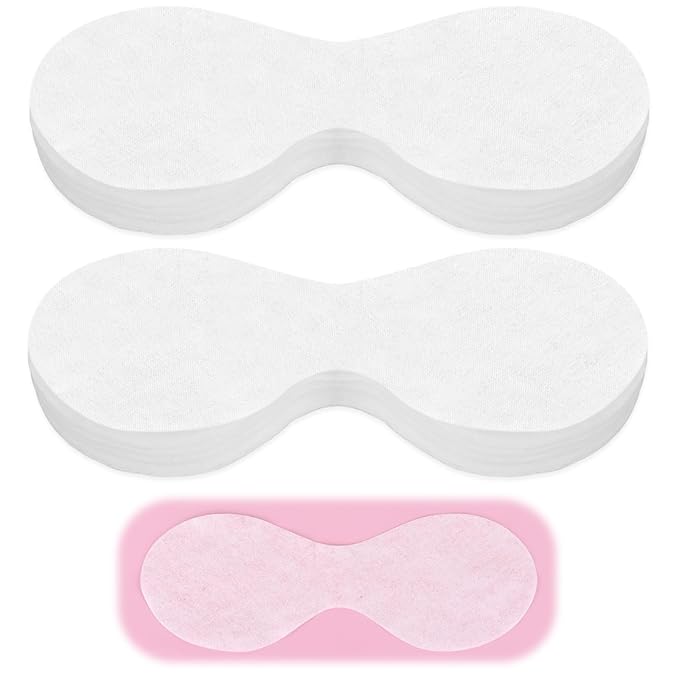 Disposable Non Woven Eye Care, 200 Sheets Eye Mask Paper Disposable Sheets Eye Covers Cotton Cosmetic Facial Eye Covers Skincare Spa Paper, DIY Clear Beauty Sheets for Makeup Beauty Tools