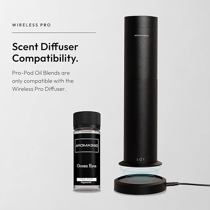 Aroma360 | Ocean Eyes Pro-Pod Oil Blend | Luxury Hotel Inspired Aromatherapy Scent Diffuser Oil | Ocean, Sage and Sandalwood 1.7 fl oz, 50 mL