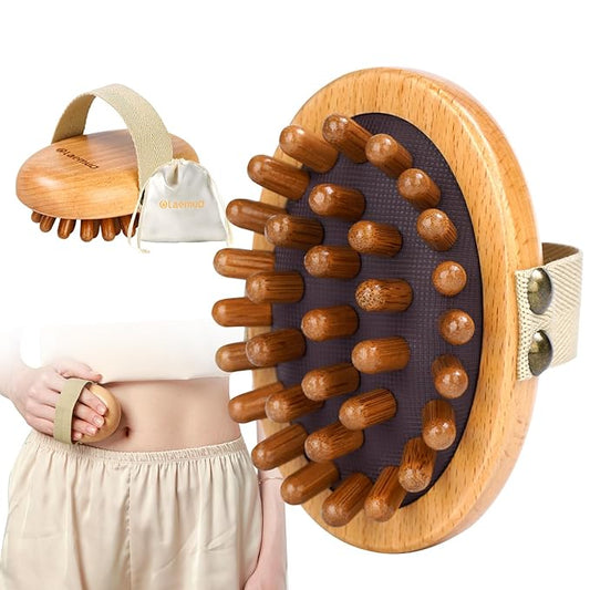 Wood Therapy Massage Tools for Belly Fat,Wooden Massage Body Brush for Cellulite Remover, Cellulite Lymphatic Drainage Massager for Body Shaping, Maderoterapia Kit for Muscle Pain Relief