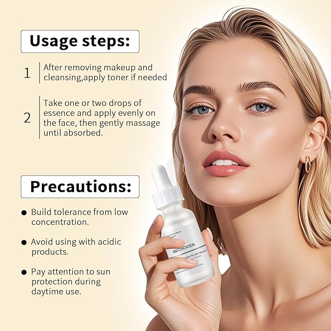 Niacinamide 10% + Zinc 1% Face Serum For Women,Niacinamide Hydrating Serum with Hyaluronic Acid for Oil Control & Anti Acne, 30 ml Anti Aging Niacinamide Serum for Skin Barrier Repair,2Pcs