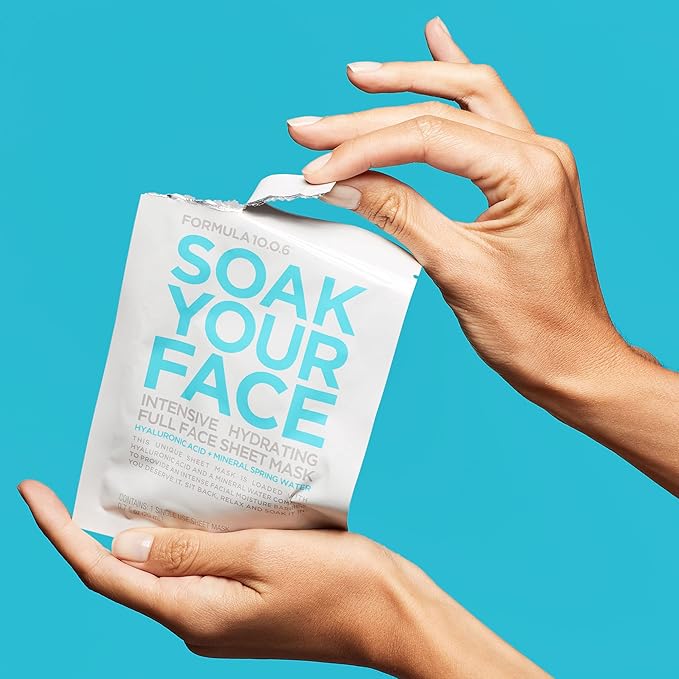 FORMULA 10.0.6 - Soak Your Face Intensive Hydrating Sheet Mask 3 clothe masks