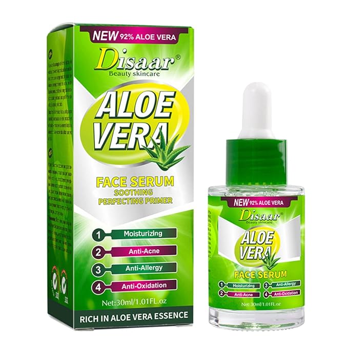 Aloe Vera Essence Face Serum Soothing Anti-Acne Anti-Allergy Anti-Oxidation Minimize Pores 30ml/1.01fl.oz