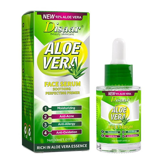 Aloe Vera Essence Face Serum Soothing Anti-Acne Anti-Allergy Anti-Oxidation Minimize Pores 30ml/1.01fl.oz
