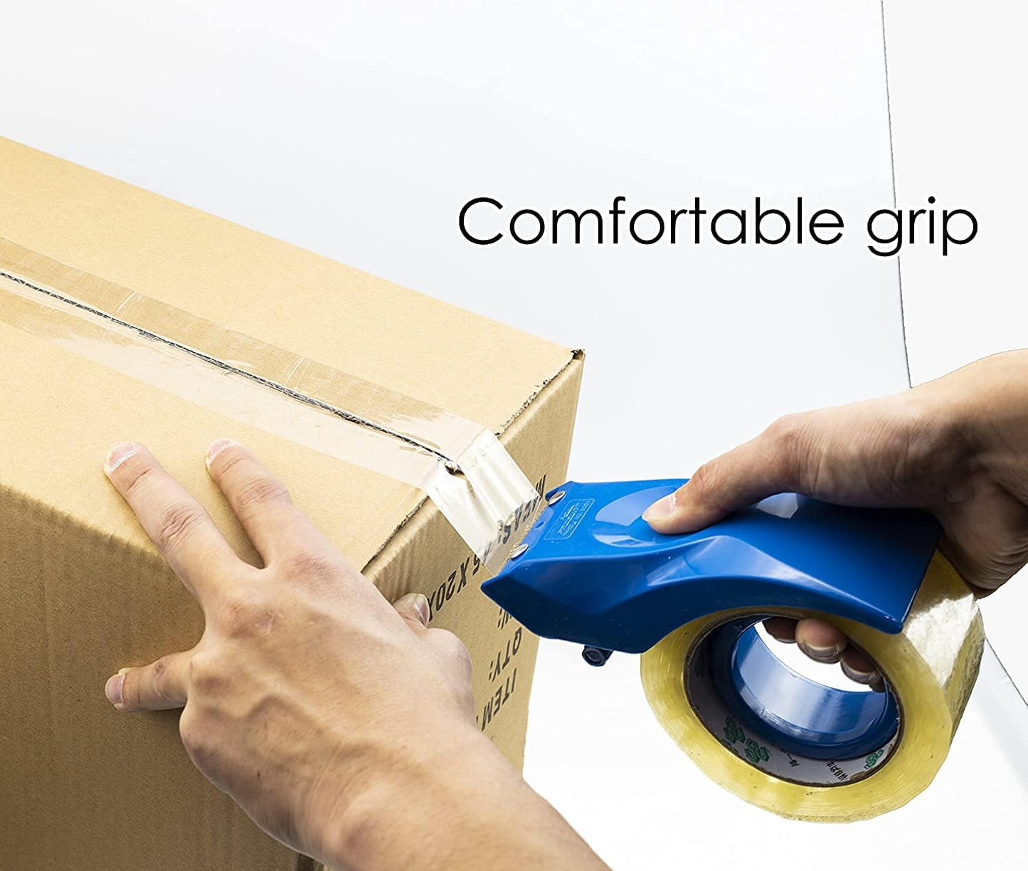 Easy-Mount 2 Inch Tape Gun Dispenser Packing Packaging Sealing Cutter Blue Handheld Warehouse Tools Pink