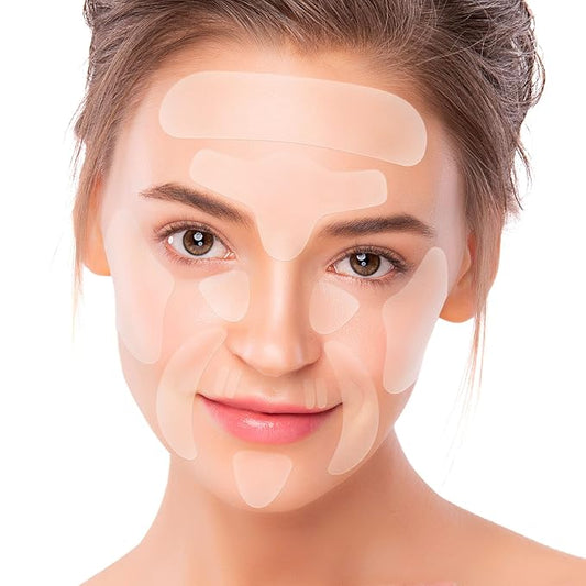 2-pack Forehead Wrinkle Patches, Wrinkle Patches for Face Overnight, 160 PCs Face Tape for Wrinkles, Facial Wrinkle Remover Strips, Anti Wrinkle Patches to Smooth Eye, Mouth, Forehead