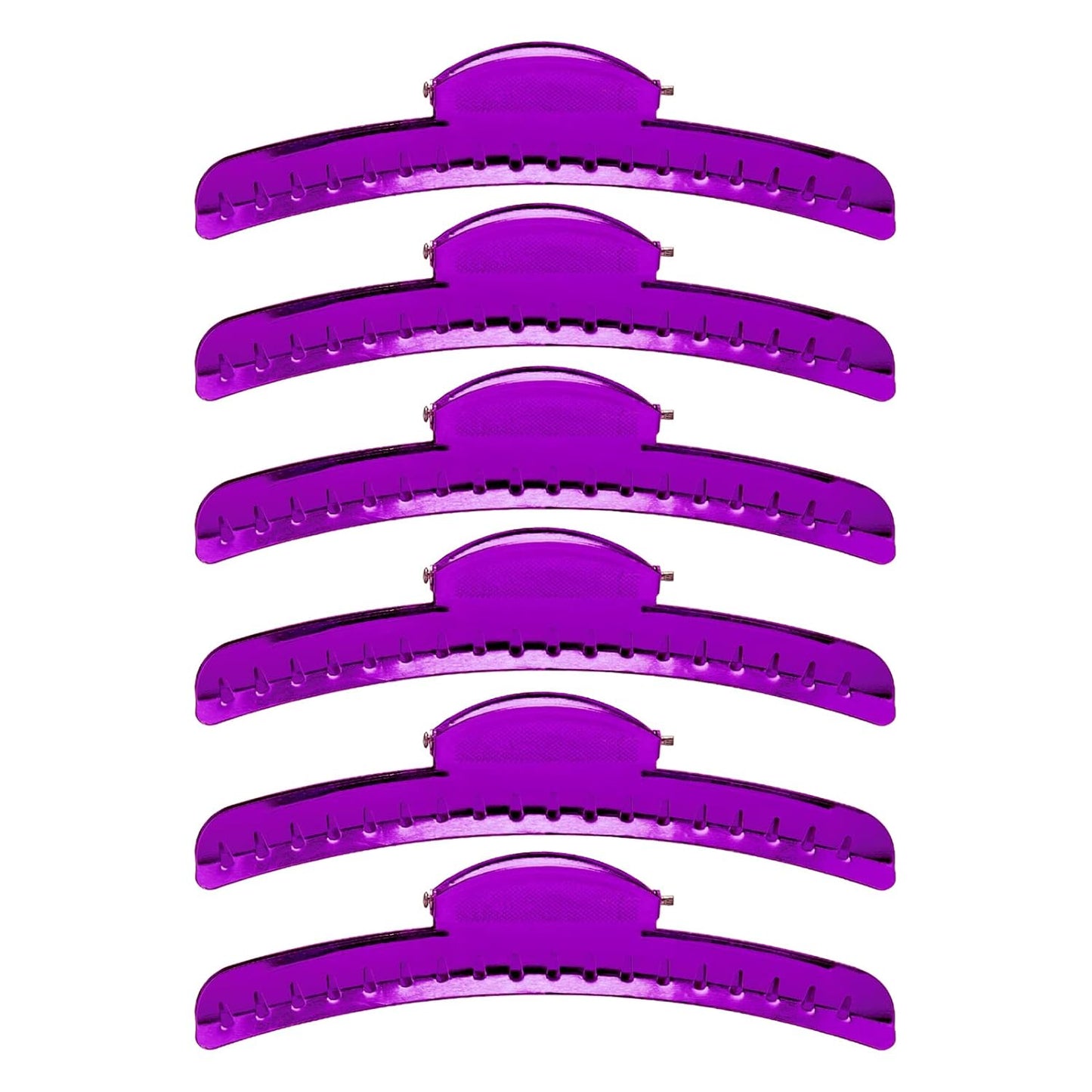 Vintage of Metal Finger Wave Hair Clips Clamps Aluminum Tip Finger Hair Clips Modeling Clamps Suitable for home and outdoor (12PCS Purple)