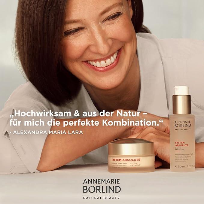 ANNEMARIE BÖRLIND - SYSTEM ABSOLUTE Smoothing Eye Cream - Vitamin C, Darutoside and Caffeine Eye Wrinkle Smoothing - Tones, Plumps, and Rejuvenates - 0.5 Fl Oz