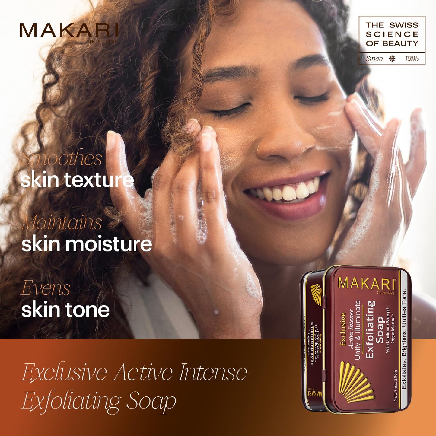 MAKARI Exclusive Active Intense Radiance Bundle: Exfoliating Soap & Tone Boosting Glycerin for Brightening, Even Skin Tone & Radiance
