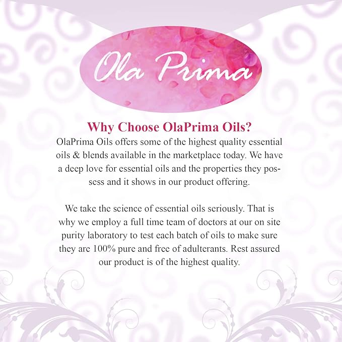 Ola Prima Oil of Youth Camphor Essential Oil - Therapeutic Grade for Aromatherapy, Diffuser, Lymphatic Massage, Hair, Skin - Dropper - 4 fl Ounce