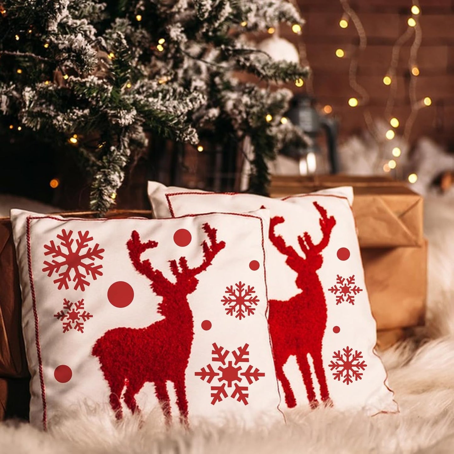 9 Pcs Large Snowflake Stencils for Window, Snow Flake Templates for Glass Large Snowflake Window Decorations Xmas Stencils Winter Decor for Painting on Wood Wall Card (Style 1)