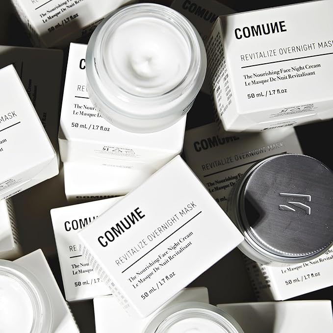 COMUNE Revitalize Overnight Mask - Nourishing & Revitalizing Night Cream | Deep Hydration, Radiant Skin | Restoration & Anti-Aging | All Skin Types, 50 mL / 1.7 fl.oz
