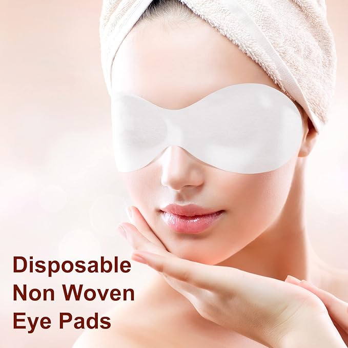 Joez Wonderful 300 Sheets Disposable Eye Mask Paper, Non Woven Eye Care Patches Paper Eye Covers, Cotton Spa Eye Pads for Facials, DIY Clear Eye Mask Paper Beauty Sheets for Makeup…