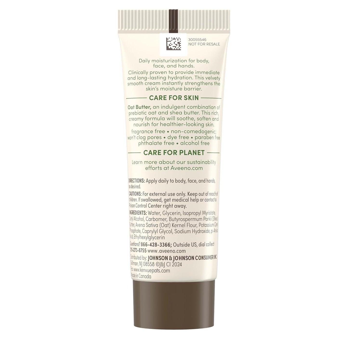 Aveeno Skincare Bundle, Positively Radiant Daily SPF 30 Facial Sunscreen Moisturizer + Soy, 2.3 fl. oz, & Travel Size Daily Moisturizing Cream for Body, Face, & Hands, 0.8 oz, Two Pack, 2 Items