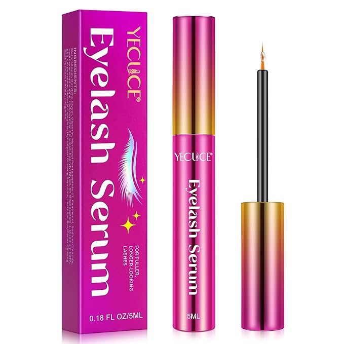 Organic Castor Oil Fuller & Longer Looking Eyelashes, Nourishing & Conditioning Formula, Eyelash Serum To Grow Lashes, Lash Boost Serum, 5ml
