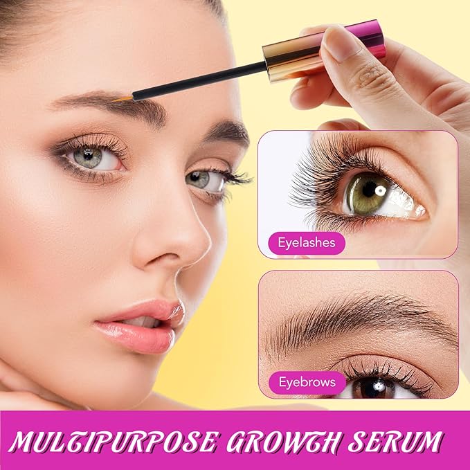 Organic Castor Oil Fuller & Longer Looking Eyelashes, Nourishing & Conditioning Formula, Eyelash Serum To Grow Lashes, Lash Boost Serum, 5ml